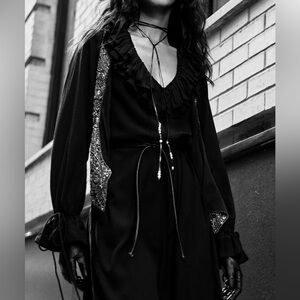 Zara black maxi dress